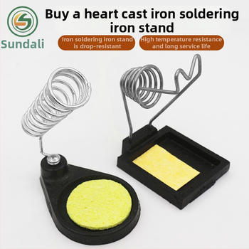 Smags liešanai stends lodēšanai no dzelzs, apaļš un kvadrātveida dizains, izturīgs pret augstām temperatūrām, daudzfunkcionāls turētājs lodēšanai