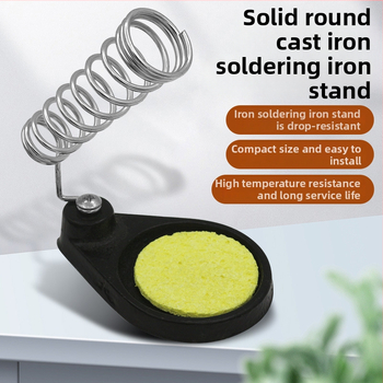 Smags liešanai stends lodēšanai no dzelzs, apaļš un kvadrātveida dizains, izturīgs pret augstām temperatūrām, daudzfunkcionāls turētājs lodēšanai