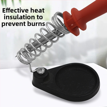 Smags liešanai stends lodēšanai no dzelzs, apaļš un kvadrātveida dizains, izturīgs pret augstām temperatūrām, daudzfunkcionāls turētājs lodēšanai