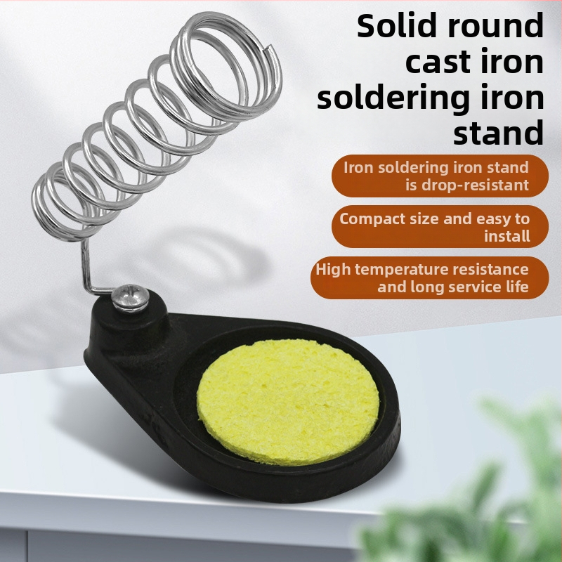 Smags liešanai stends lodēšanai no dzelzs, apaļš un kvadrātveida dizains, izturīgs pret augstām temperatūrām, daudzfunkcionāls turētājs lodēšanai