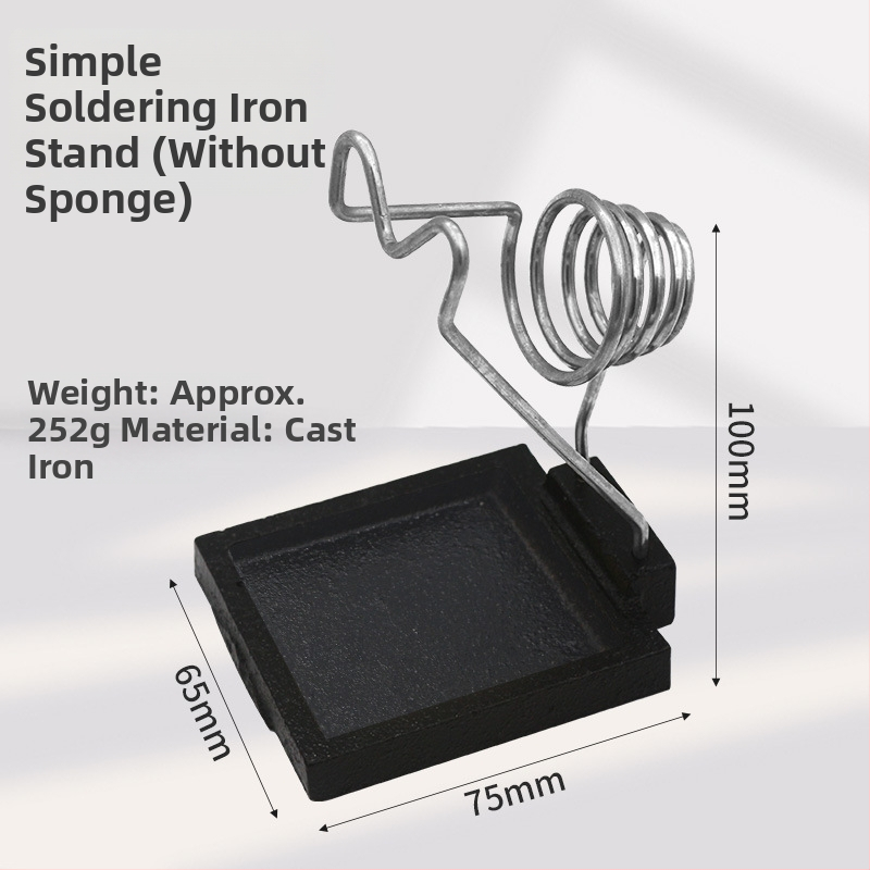 Smags liešanai stends lodēšanai no dzelzs, apaļš un kvadrātveida dizains, izturīgs pret augstām temperatūrām, daudzfunkcionāls turētājs lodēšanai