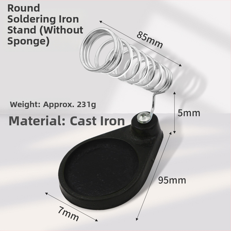 Smags liešanai stends lodēšanai no dzelzs, apaļš un kvadrātveida dizains, izturīgs pret augstām temperatūrām, daudzfunkcionāls turētājs lodēšanai