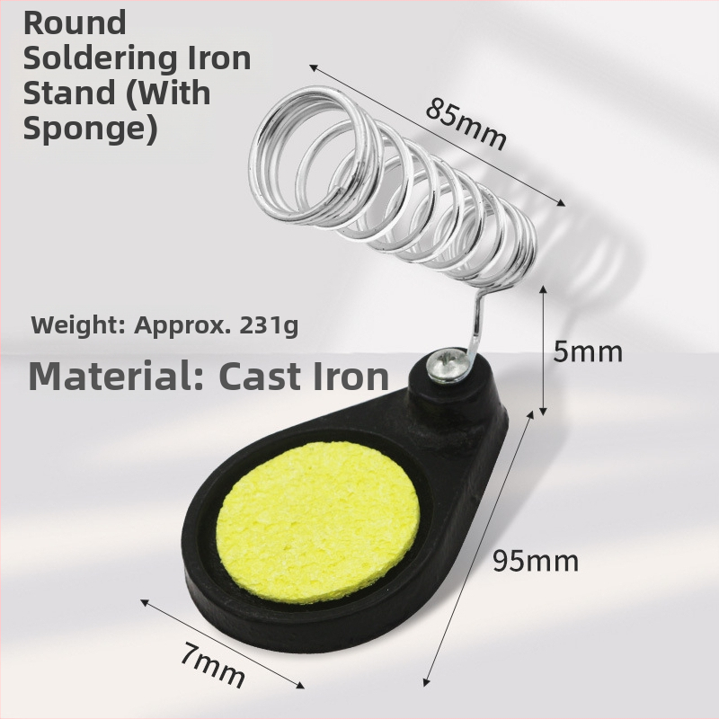 Smags liešanai stends lodēšanai no dzelzs, apaļš un kvadrātveida dizains, izturīgs pret augstām temperatūrām, daudzfunkcionāls turētājs lodēšanai