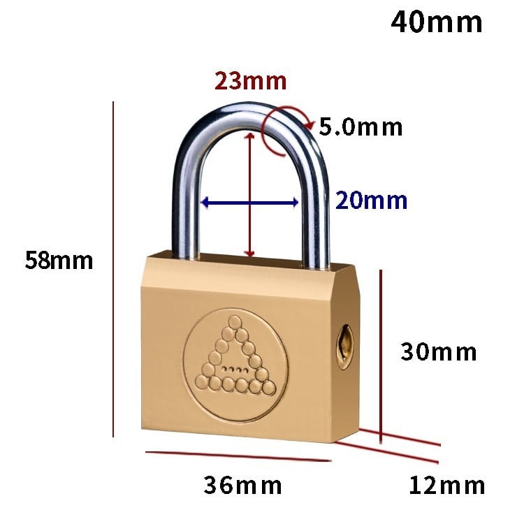 Домашна катинар Type C • Железен корпус • Марка Sailor • За училище, дом, общежитие, фабрика, строителен обект и багаж • Ключът не може да се извади, когато е завъртен за отваряне
