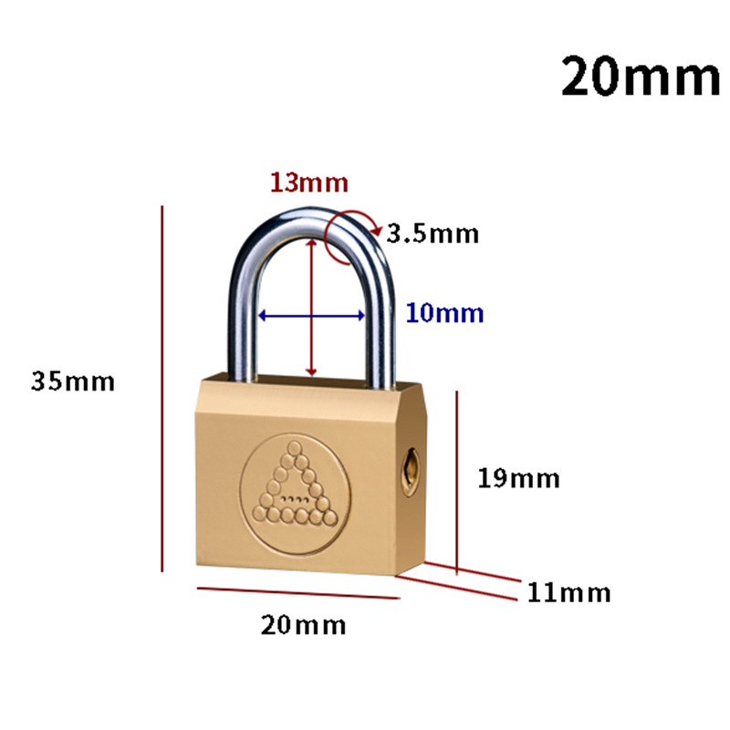 Домашна катинар Type C • Железен корпус • Марка Sailor • За училище, дом, общежитие, фабрика, строителен обект и багаж • Ключът не може да се извади, когато е завъртен за отваряне