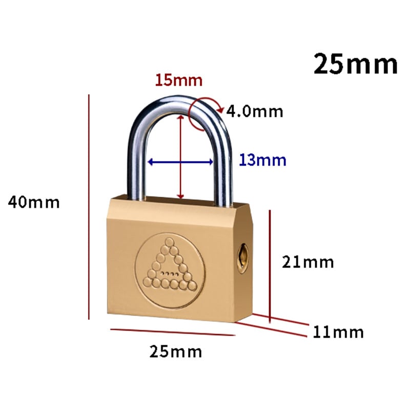 Домашна катинар Type C • Железен корпус • Марка Sailor • За училище, дом, общежитие, фабрика, строителен обект и багаж • Ключът не може да се извади, когато е завъртен за отваряне