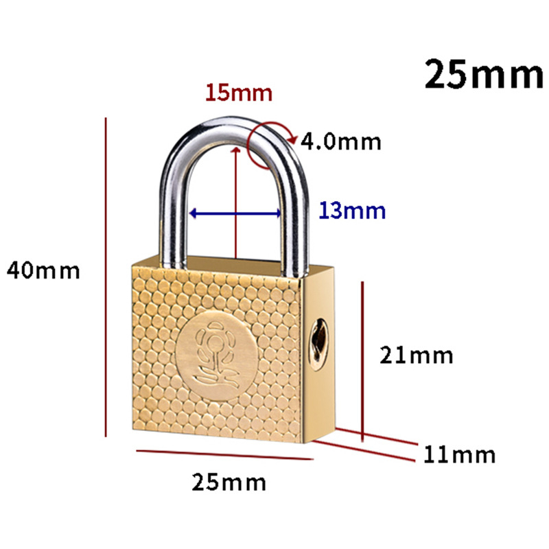 Домашна катинар Type C • Железен корпус • Марка Sailor • За училище, дом, общежитие, фабрика, строителен обект и багаж • Ключът не може да се извади, когато е завъртен за отваряне