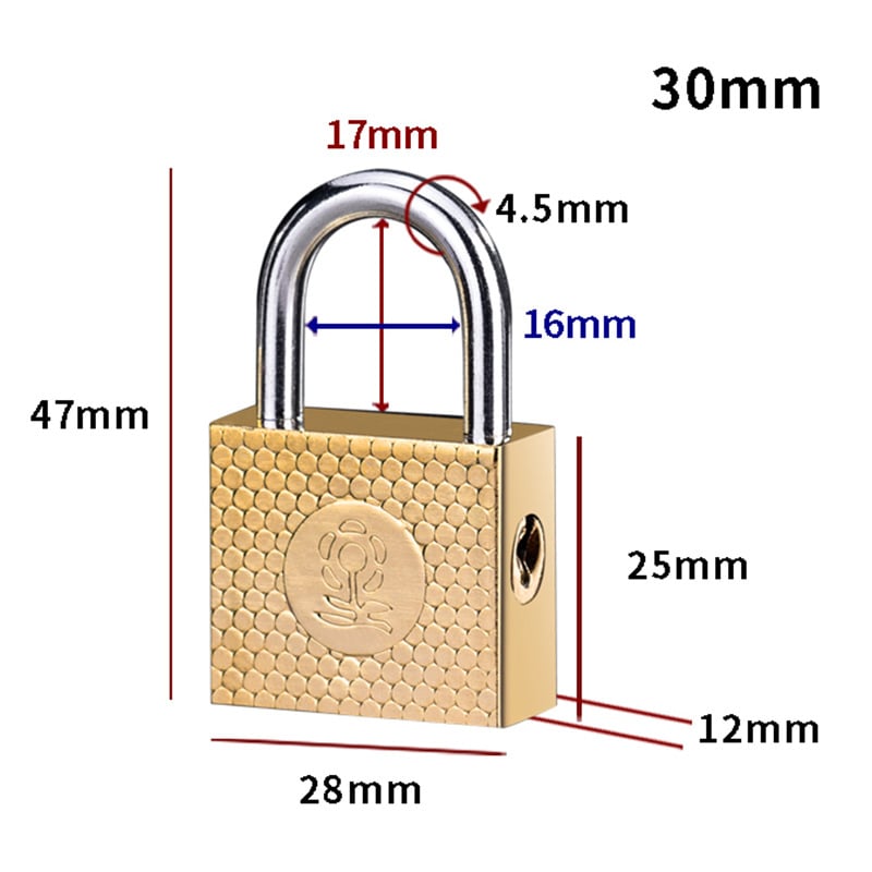 Домашна катинар Type C • Железен корпус • Марка Sailor • За училище, дом, общежитие, фабрика, строителен обект и багаж • Ключът не може да се извади, когато е завъртен за отваряне