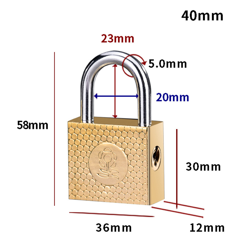Домашна катинар Type C • Железен корпус • Марка Sailor • За училище, дом, общежитие, фабрика, строителен обект и багаж • Ключът не може да се извади, когато е завъртен за отваряне