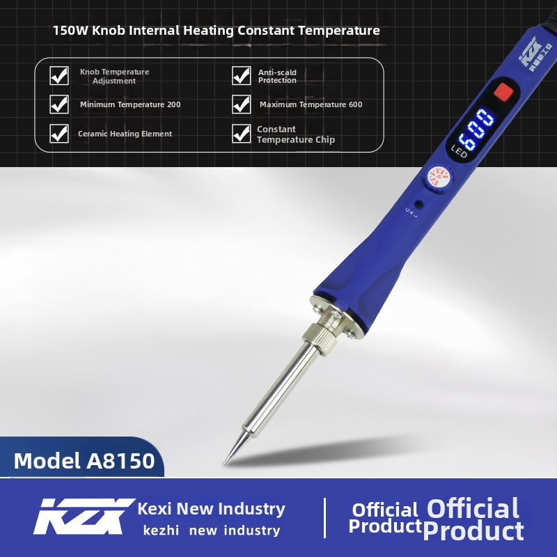 Kezhixin 150W ψηφιακό κολλητήρι με εσωτερική θέρμανση, ψηφιακή οθόνη, είσοδος 220V, ρυθμιζόμενη θερμοκρασία