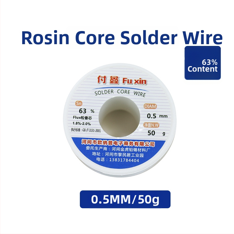 Drut za spajanje s jezgram rosin, 0.8 mm, 10 m, točka topljenja 190–220°C, sadržaj fluksa 1.8–2.2%