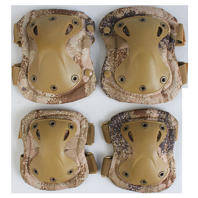 Σετ τεσσάρων τεμαχίων επιγονατιδών και προστατευτικών καρπών, για ενήλικες, βάρος 370