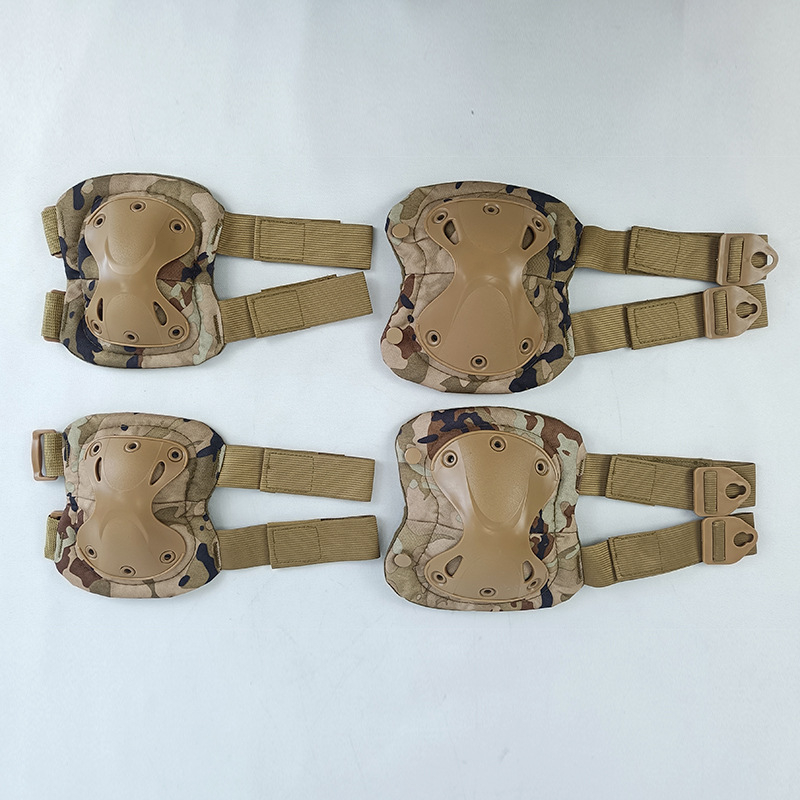 Σετ τεσσάρων τεμαχίων επιγονατιδών και προστατευτικών καρπών, για ενήλικες, βάρος 370