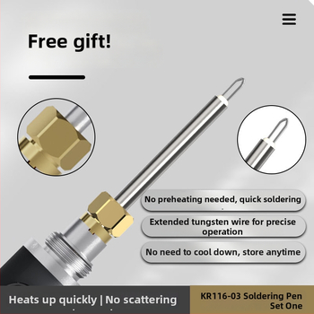 Kangrun USB πένσα συγκόλλησης και τήξης κεριών, κεραμικός θερμαντήρας, USB τροφοδοσία 5V, λειτουργία 3.7V, μοντέλο 116-03, για συγκόλληση, συντήρηση και ηλεκτρικές δοκιμές