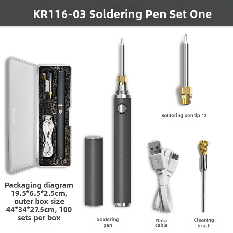 Kangrun USB πένσα συγκόλλησης και τήξης κεριών, κεραμικός θερμαντήρας, USB τροφοδοσία 5V, λειτουργία 3.7V, μοντέλο 116-03, για συγκόλληση, συντήρηση και ηλεκτρικές δοκιμές