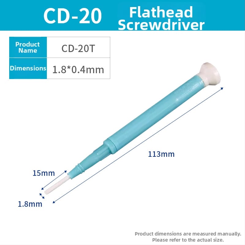 Σετ κεραμικά μονωμένων κατσαβιδιών με σταυροειδή κεφαλή για βαθμονόμηση σταθμού συγκόλλησης, άκρη 0000, μοντέλα CD-15/CD-20/CD-25/CD-100