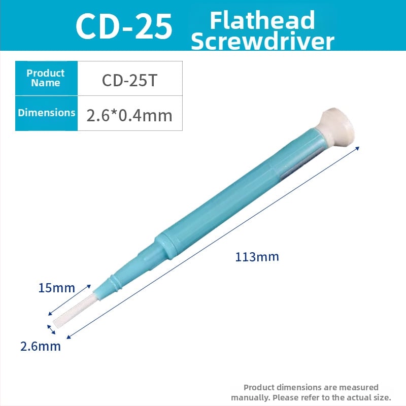 Σετ κεραμικά μονωμένων κατσαβιδιών με σταυροειδή κεφαλή για βαθμονόμηση σταθμού συγκόλλησης, άκρη 0000, μοντέλα CD-15/CD-20/CD-25/CD-100