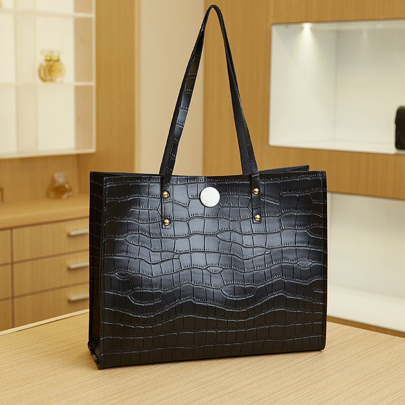 PU tote torba, vintage dizajn, stil Tote Bag, podstava od sintetičke kože, horizontalni kvadratni oblik, magnetsko zatvaranje