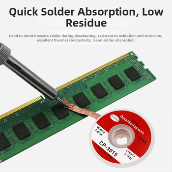Desoldering instrumentu komplekts: Sūknēšanas vads, Zems atlikums lente, BGA plākšņu noņemšanas instruments; Zīmols Record Work; Materiāls sandalwood; Sērija Other