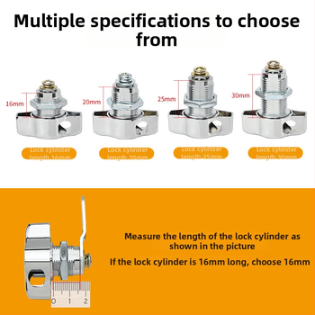 Spintos spyna — cinko lydinys, modernus minimalistinis stilius, model Padlock mailbox lock