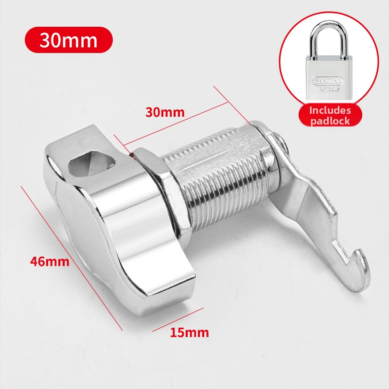 Spintos spyna — cinko lydinys, modernus minimalistinis stilius, model Padlock mailbox lock