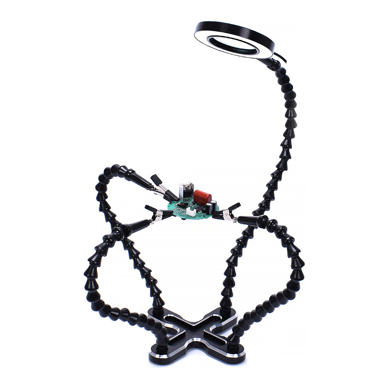 Τετραδάκτυλος καθολικός σταθεροποιητής συγκόλλησης για PCB, κινητά τηλέφωνα και μητρικές πλακέτες υπολογιστών — εργαλείο συγκόλλησης, συντήρησης και επιθεώρησης