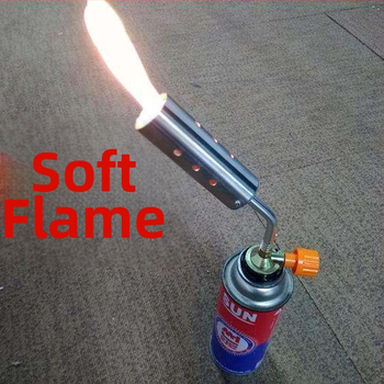 Kartridžu gāzes lāpu sprausla – barbekjū uzliesmojumam un metināšanai – vara sakausējuma korpuss