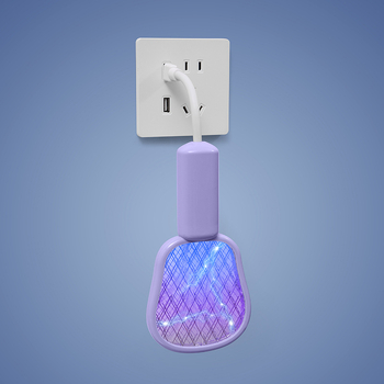 Електрическа лампа за убиване на комари с UV светлина; светлинен капан и електрошок; алуминиева мрежа; ABS корпус; без вградена батерия