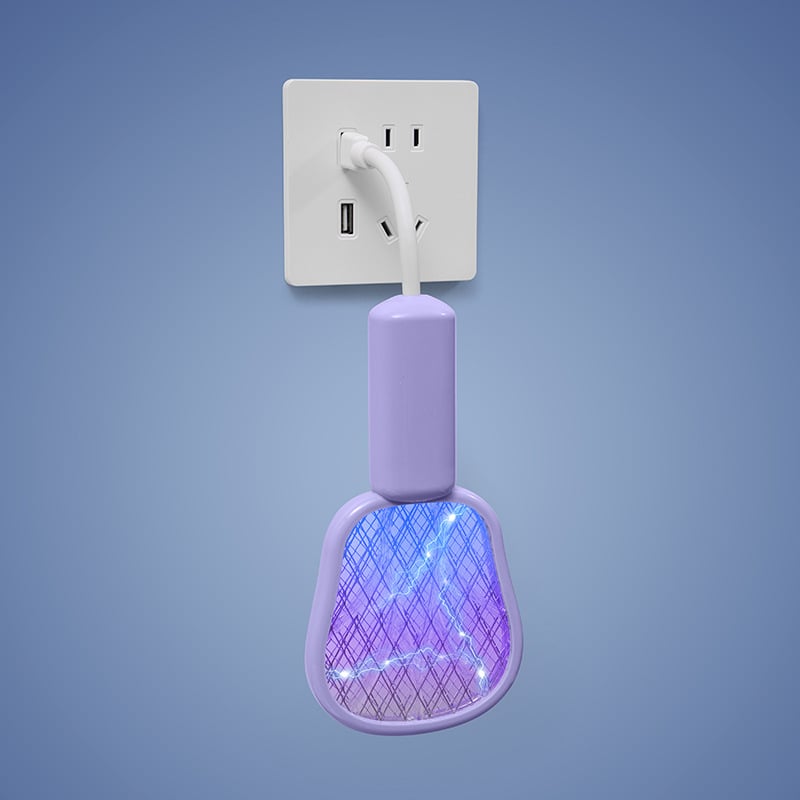 Електрическа лампа за убиване на комари с UV светлина; светлинен капан и електрошок; алуминиева мрежа; ABS корпус; без вградена батерия