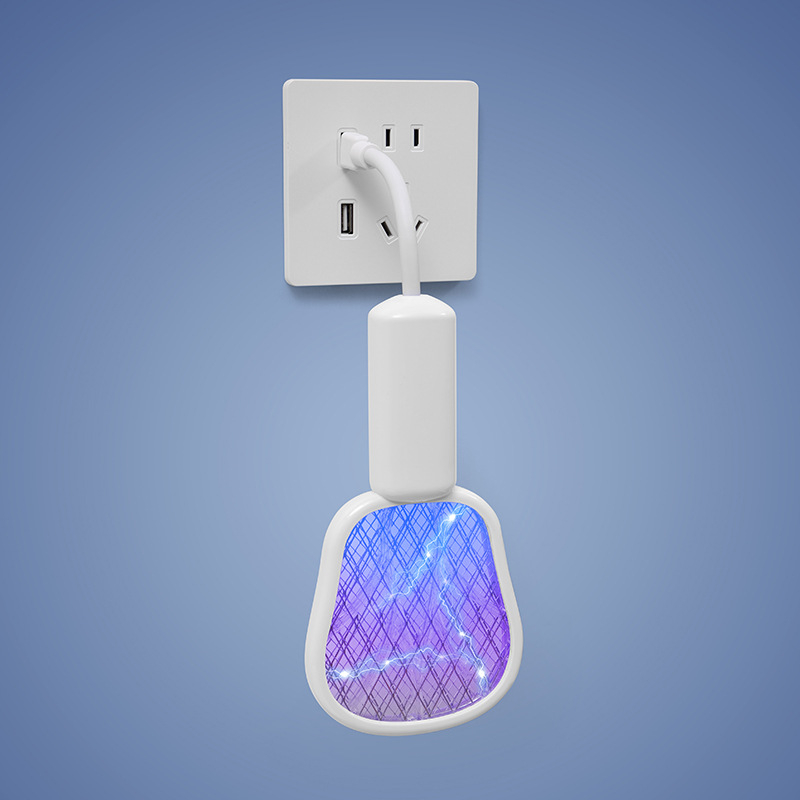 Електрическа лампа за убиване на комари с UV светлина; светлинен капан и електрошок; алуминиева мрежа; ABS корпус; без вградена батерия