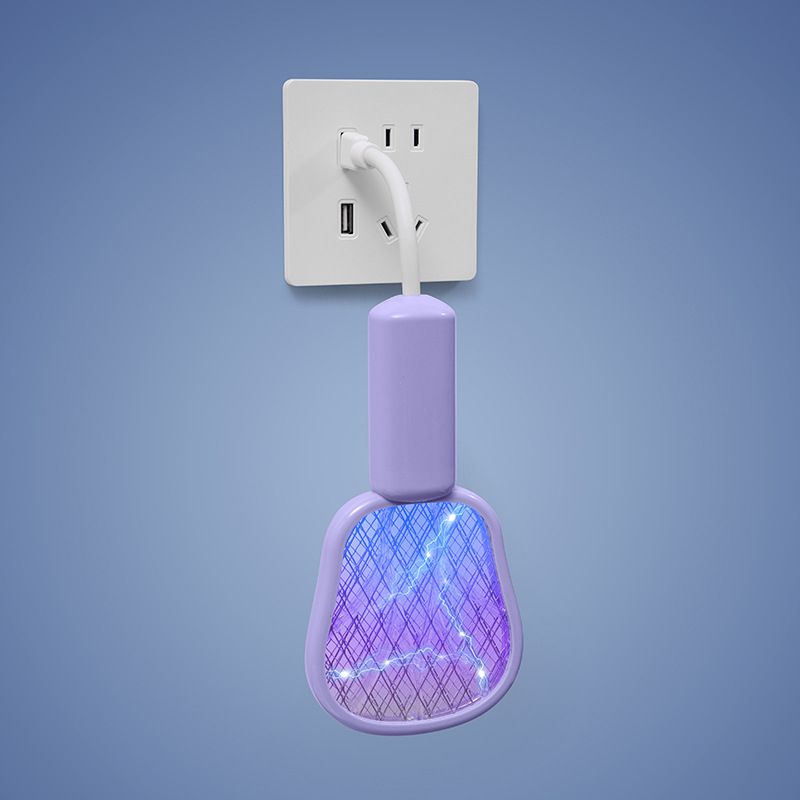 Електрическа лампа за убиване на комари с UV светлина; светлинен капан и електрошок; алуминиева мрежа; ABS корпус; без вградена батерия