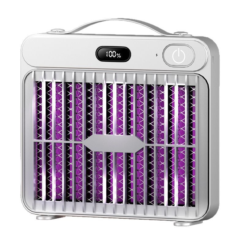 Комароубийваща лампа с електрически удар, UV светлина, USB презареждане, подходяща за помещения до 10 м²