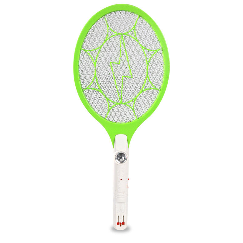 Електрическа мухобойка за комари с LED осветление мощност 0.2W, модел ZH-M009Y, батерия 500 мАч, време за зареждане 5-8 ч, обхват до 20 м²