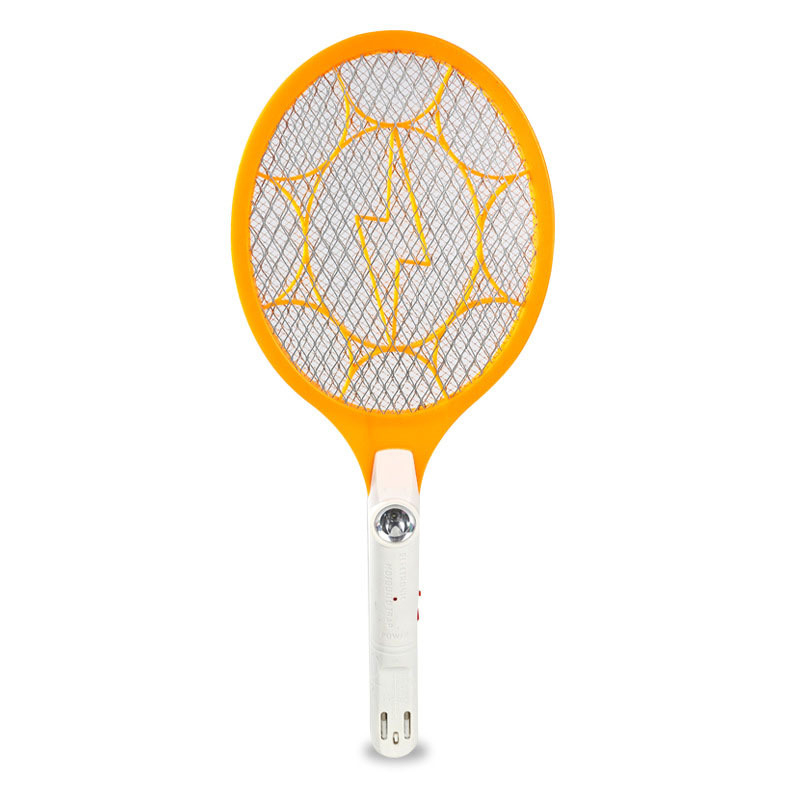 Електрическа мухобойка за комари с LED осветление мощност 0.2W, модел ZH-M009Y, батерия 500 мАч, време за зареждане 5-8 ч, обхват до 20 м²