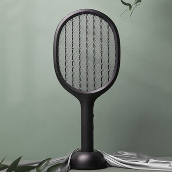 Електрическа мухобойка за комари Sule P1 с LED лампа 2-в-1, вградена батерия 2001–2500 mAh, USB зареждане, обхват 11–20㎡