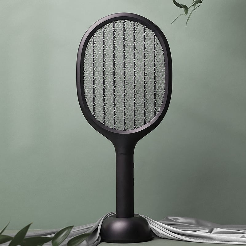 Електрическа мухобойка за комари Sule P1 с LED лампа 2-в-1, вградена батерия 2001–2500 mAh, USB зареждане, обхват 11–20㎡