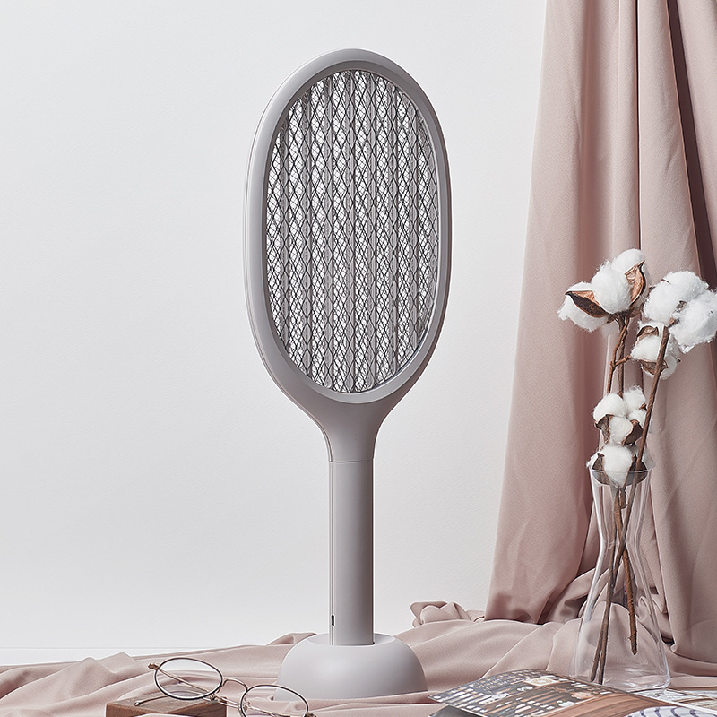 Електрическа мухобойка за комари Sule P1 с LED лампа 2-в-1, вградена батерия 2001–2500 mAh, USB зареждане, обхват 11–20㎡