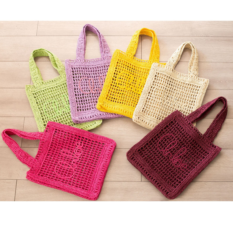 Geantă de umăr din paie, țesătură cu perforații, capacitate mare, formă verticală pătrată, buzunar deschis, crossbody