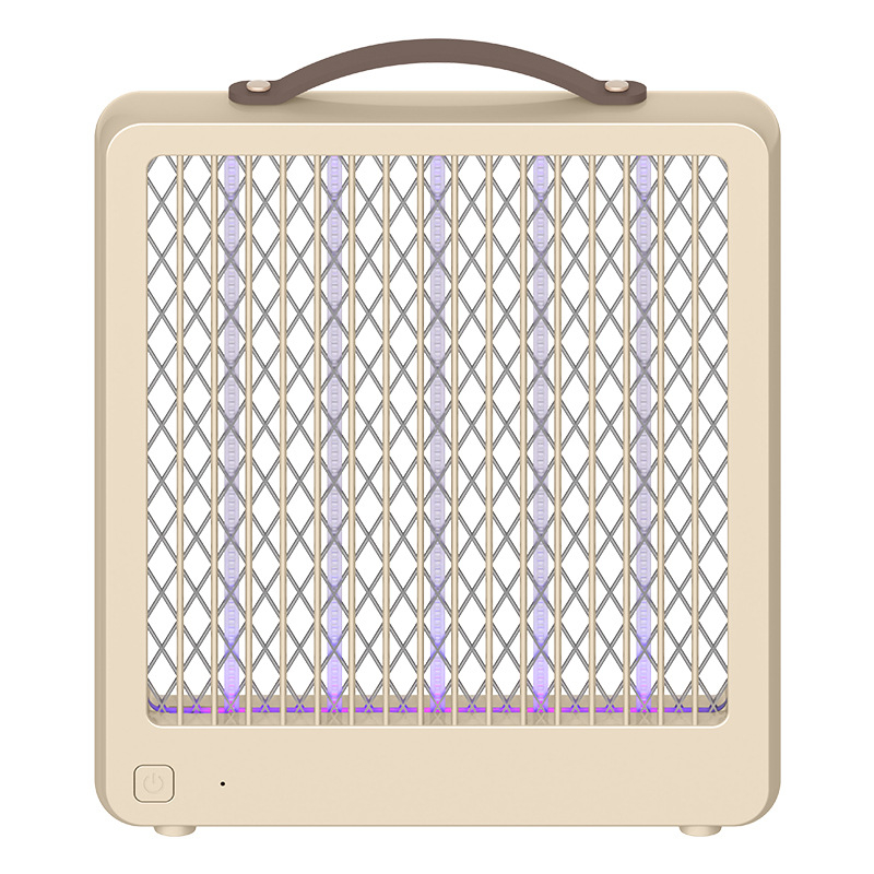 LED лампа за комари с вградена батерия (2001–2500 mAh), обхват 11–20 м², зареждане 3–5 ч, електрически удар, ABS корпус
