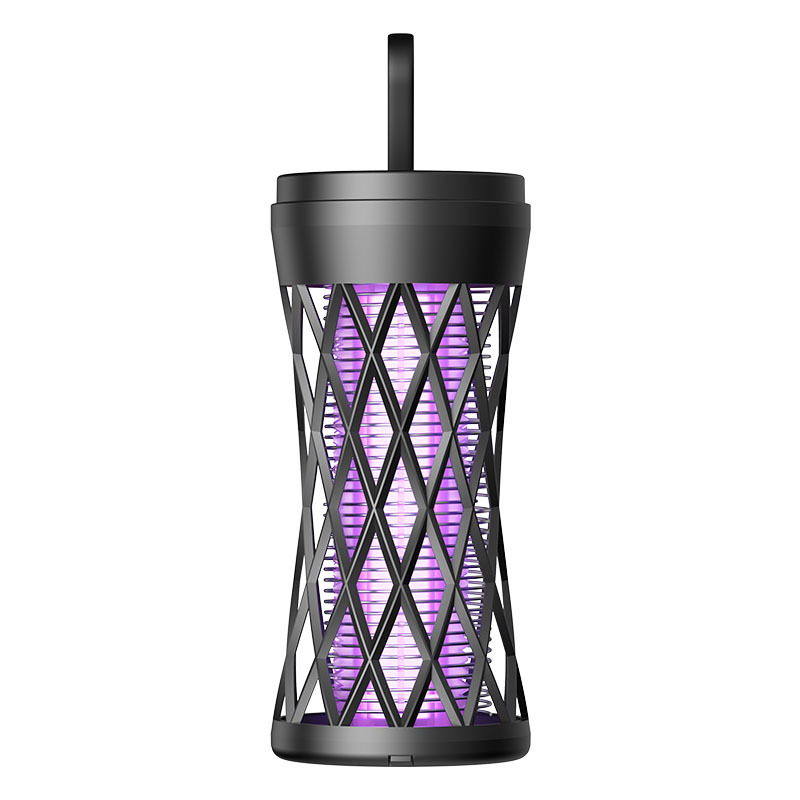 Лампа за убийство на комари с USB зареждане, преносима за вътрешна и външна употреба, LED осветление, електрически удар, вградена батерия 501–800 mAh, обхват 11–20㎡