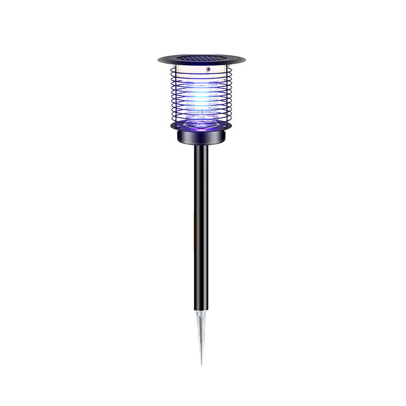 Lampa solară pentru eliminarea ţânţarilor, exterior – baterie încorporată 2001–2500 mAh, capcana LED pentru insecte, plasă din oțel inoxidabil, acoperire 41–60㎡, design fix