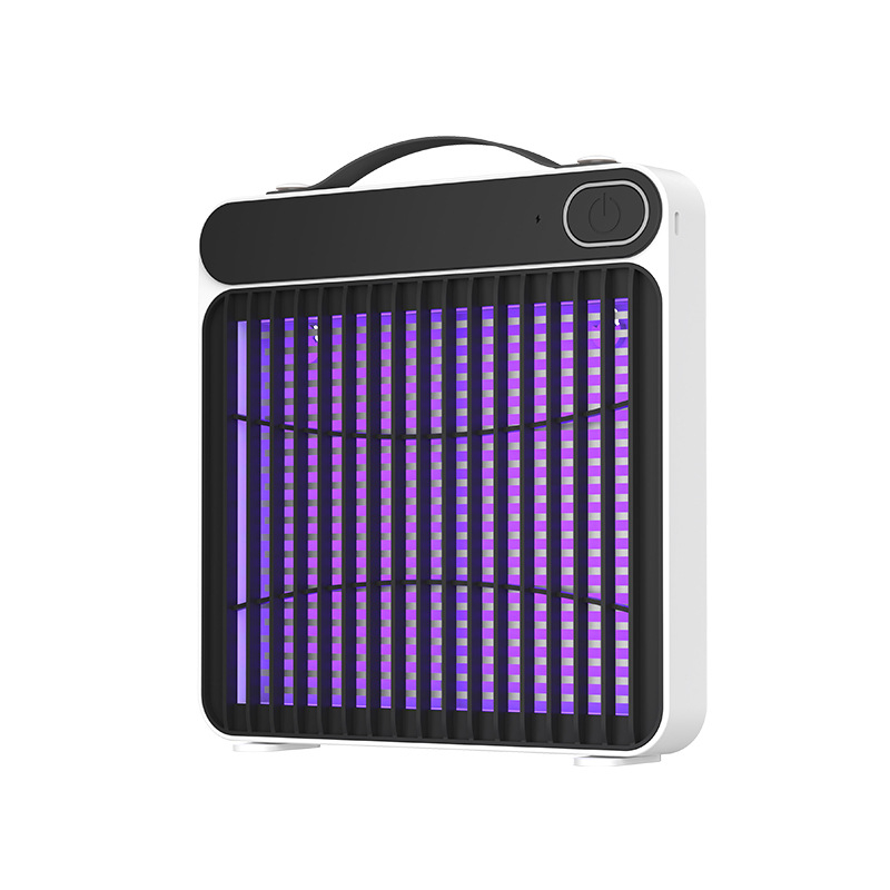 Lampa za uništavanje komaraca električnim šokom, USB punjiva, zidna, fotokatalitski mamac, pokrivenost do 10 m²