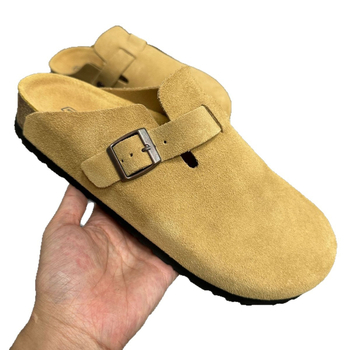 TEEMAZZI moterų mule su piršto kapu iš natūralios odos, kasdieniai laisvalaikio batai moterims, EVA padas, odinė vidinė danga (Viršutinė medžiaga: oda; Padas: EVA; Vidinis: oda)