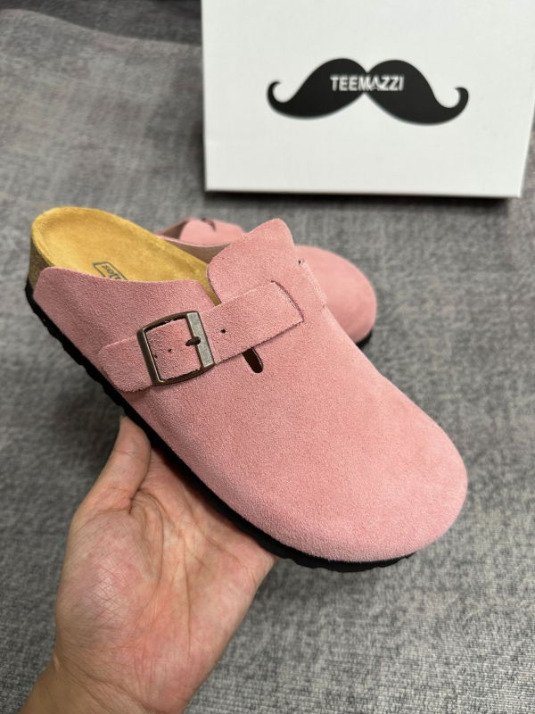 TEEMAZZI moterų mule su piršto kapu iš natūralios odos, kasdieniai laisvalaikio batai moterims, EVA padas, odinė vidinė danga (Viršutinė medžiaga: oda; Padas: EVA; Vidinis: oda)