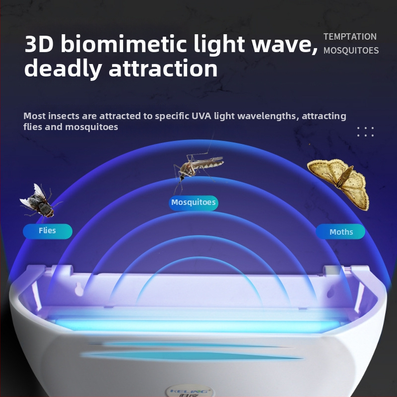 Insect Control лампа за убийство на комари – LED лов лампа със лепкава уловка, за търговски и домашен използване, без токсични вещества, индустриален стил