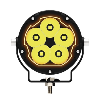 Mancheng R5Max 5-LED visokosjajni floodlight za automobile i motocikle – 12–24V, 100W