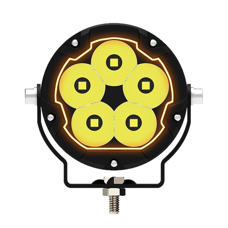 Mancheng R5Max 5-LED visokosjajni floodlight za automobile i motocikle – 12–24V, 100W