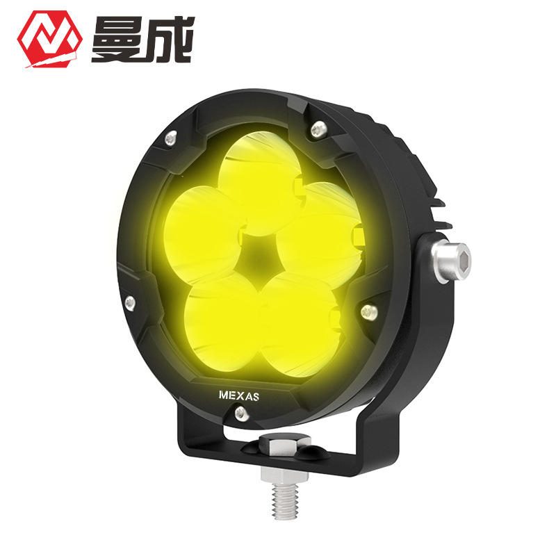 Mancheng R5Max 5-LED visokosjajni floodlight za automobile i motocikle – 12–24V, 100W