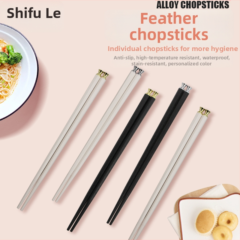 Ēšanas kociņi no sakausējuma, pretslīdoši, izturīgi pret pelējumu, izturīgi pret augstām temperatūrām, roku darbs