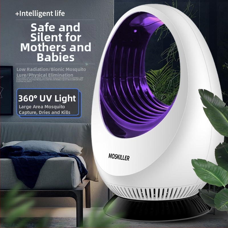 Fotokatalytická lampa na hubenie komárov – vnútorné USB, 21–30 m², LED, tichá prevádzka, priame napájanie